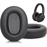 GVOEARS Replacement Ear Pads for Sony WH-XB900N / WH-CH710N / WH-CH720N / WH-RF400 / MDR-RF895RK Headphones, Earpads Cushions with Soft Protein Leather, Memory Foam - Black
