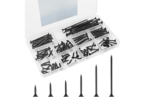 Drywall Screws Assortment Kit, Wood Screws for Drywall,108 PCS Coarse Thread, Phillips Drive Screws Set, Self Tapping Dry Wal