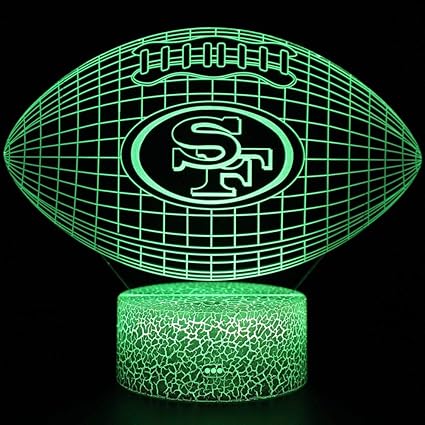 Rugby-Team LED Nachtlicht 3D Illusion Lampe Kinder Nachtlampe