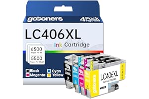 LC406XL LC406 Ink Cartridge Replacement for Brother LC406 XL LC406XL LC 406 use with Brother MFC-J4335DW MFC-J4535DW MFC-J585