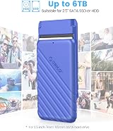 ORICO 2.5 inch USB 3.0 SATA Enclosure UASP 7mm 9.5mm HDD/SSD Blue 25PW1-U3 view 3