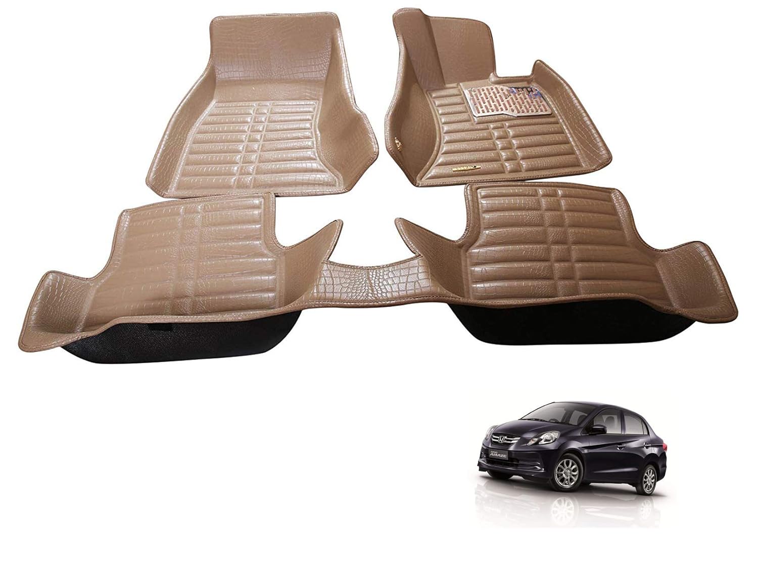 EIAC 5D Car Mat for Honda Amaze Beige Amazon.in Car & Motorbike