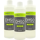 DMSO 8 oz. 3 Bottle Special Non-diluted 99.995% Low Odor Pharma Grade Liquid
