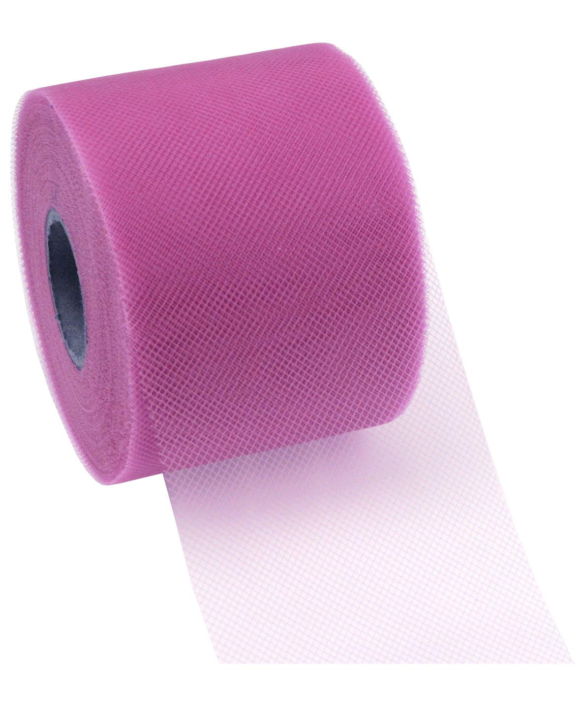 C.E. Pattberg Verona Decoration Ribbon - Magenta, 50 m Tulle Band for Wrapping and Decorating, 72 mm Width, Elegant Ribbon for Easter Decorations, Baby Showers, Christmas, Wedding, and Car Decoration — image 1