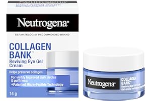 Neutrogena Collagen Bank Reviving Eye Gel Cream, Fragrance Free Under Eye Moisturizer Helps Preserve Collagen, Visibly Improv