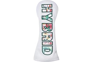 Golf Club Head Covers - Premium Leather Driver, 3 & 5 Fairway Wood, Hybrid Headcovers, Putter Covers for Blade and Mallet, an