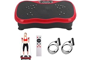 OKATOPGEAKO Vibration Plate Exercise Machine, Vibrating Plate Fitness Platform with Remote Control – Portable Vibration Plates for Lymphatic Drainage, Weight Loss, Toning, Recovery & Home Workouts