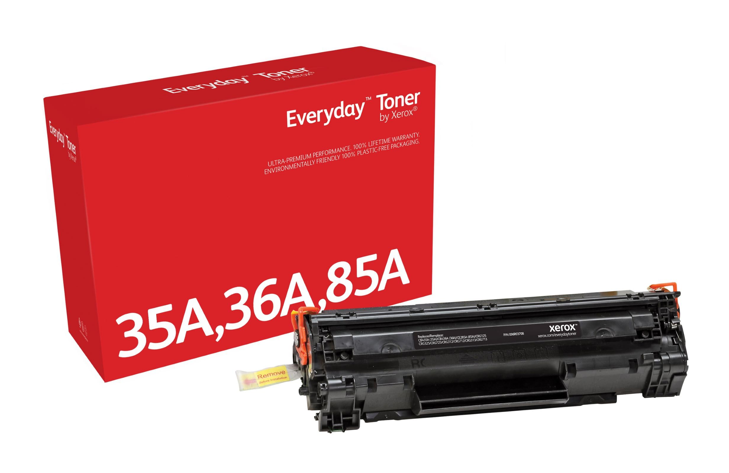 Xerox Everyday Compatible HP 35A HP 36A HP 85A CB435A/ CB436A/ CE285A Black Toner, Standard Capacity