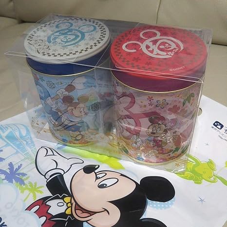 Amazon Co Jp 空き缶 空き箱 お菓子缶 Tds ディズニーシー 謹賀新年 お正月 ミッキーマウス ミニーマウス 小物入れ グッズ コレクション ホビー 通販