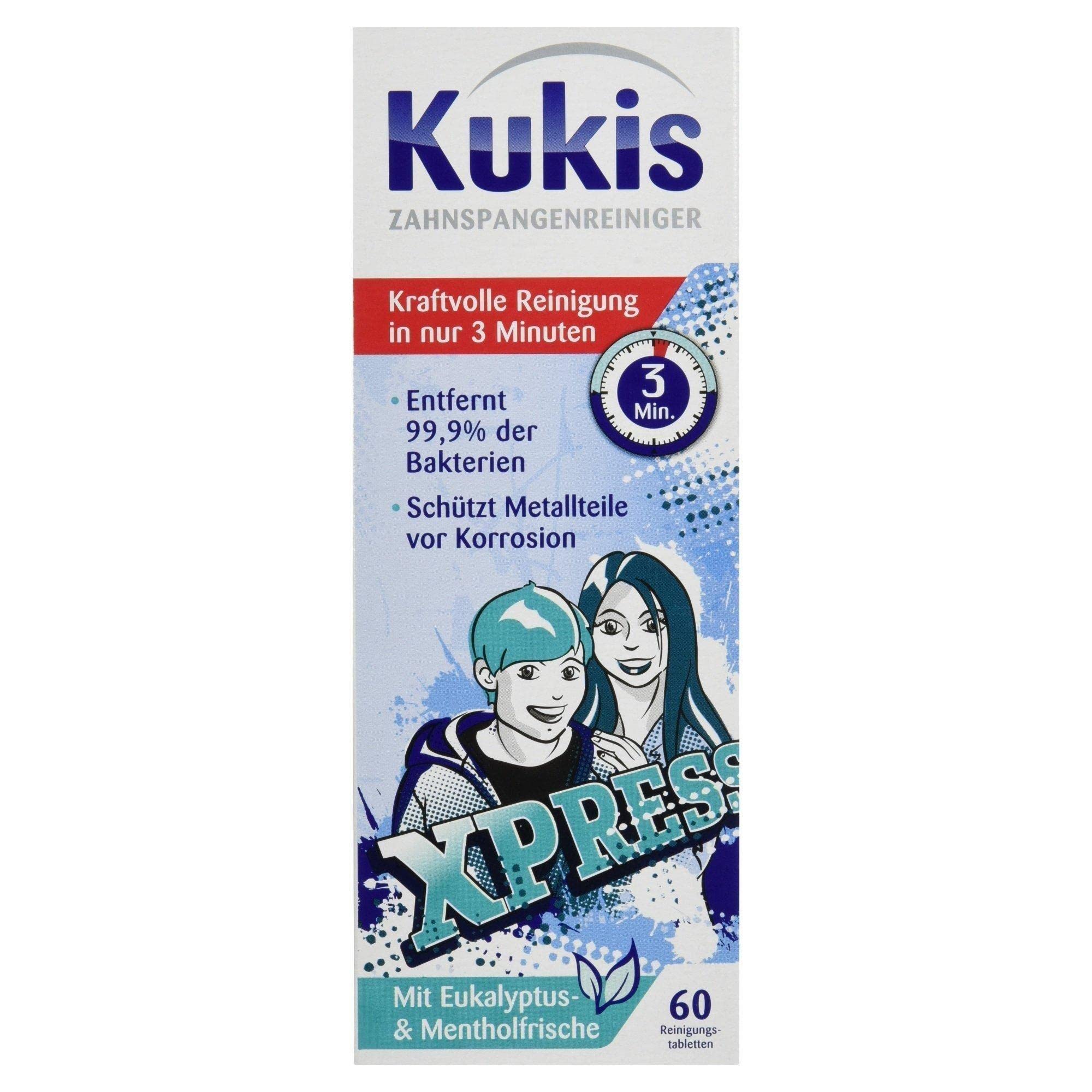 Kukis Brace Cleaner 60 Cleaning Tablets
