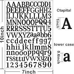WNYT 1210 Pieces10 Sheets Letter Stickers