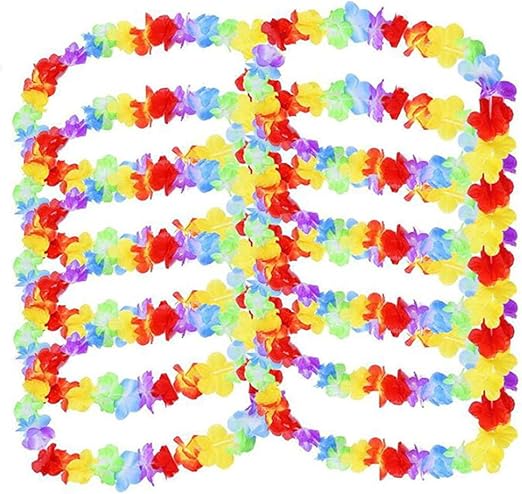Hmjunboys Collier Fleurs 10 Pieces Colliers Hawaiens Tropical
