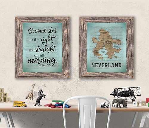 Amazon Com Neverland Peter Pan Paper Print Set Handmade