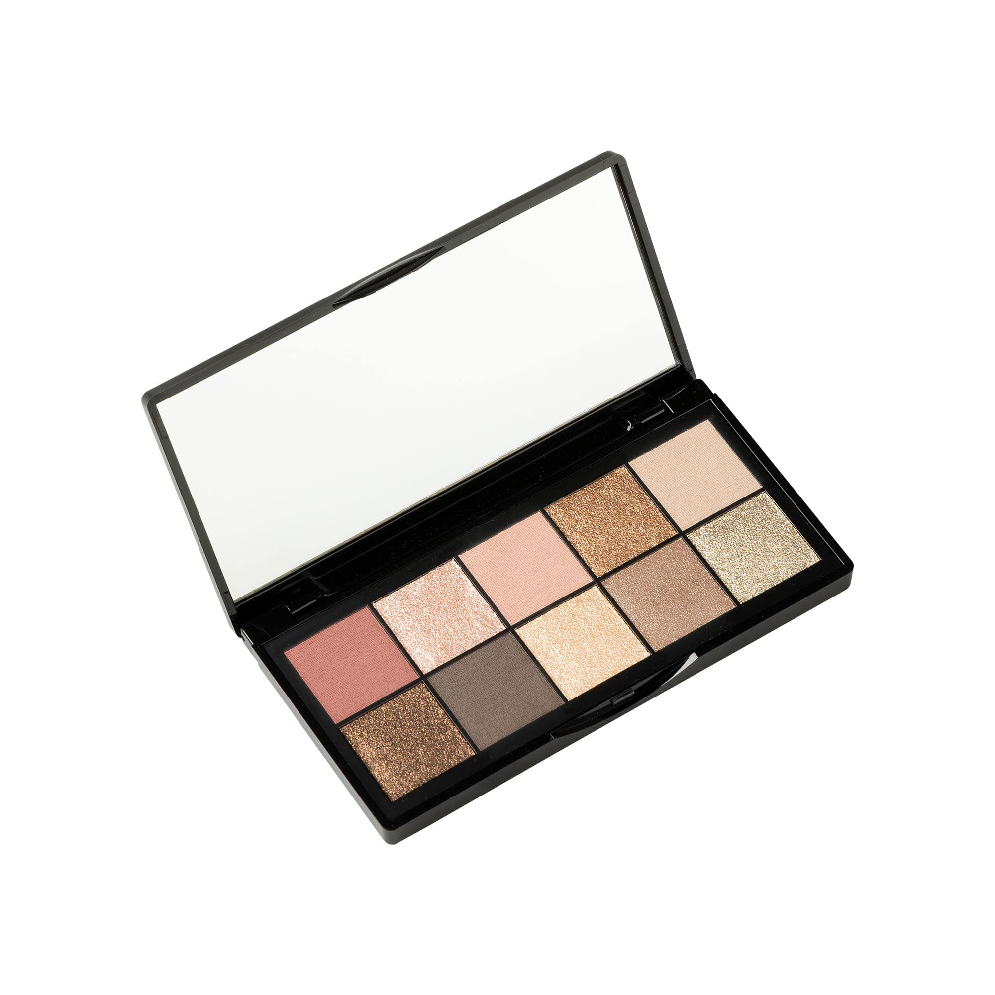 Impala "Preziose Geometrie" Eye Shadow Pallete I Pressed Pigments I 10 Matte and Metallic Finishes I Warm, Peach and Neutral Shades