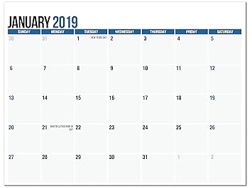 Bloc de calendario magnético para refrigerador, de enero de 2019 a ...