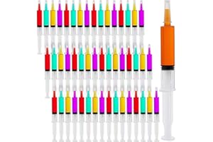 JUVALE Sustainable Greetings 30 Pack Plastic Shot Syringes, 1 Oz Spooky Drink Syringes for Halloween Parties, Nurse Graduations, New Year’s Party Celebrations - Syringe Shots For Alcohol