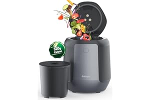 Enboya Electric Composter: 4.2L Large Capacity Odorless Quiet Composter Kitchen Counter Top Food Cycler Machine Electric Compost Bin Indoor Countertop Recycler Composting Trash Can Smart Mill Waste