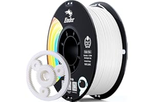 Creality PLA Filament Pro White, 1.75mm 3D Printer Filament, Ender PLA + (Plus) Printing Filament, 1kg(2.2lbs)/Spool, Dimensional Accuracy ±0.03mm. Fit Most FDM Printer