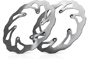 MZS Dirt Bike Brake Disc Rotor, Front Rear Roator Accessories Compatible with YZ125 YZ250 02-16 / YZ250F WR250F WR450F 02-15 / WR125 WR250 02-07 / YZ426F WR426F 01-02 / YZ450F 03-15 / YZ250FX 15-16