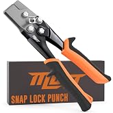 Mutt Tools Snap Lock Punch and Gutter End Cap Crimper HVAC Tool | Snap Lock, End Cap Crimper, 3/8 Inch, HVAC Ductwork, Forged Steel