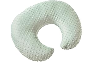 DONOMILO Dots Nursing Pillow Cover, Case Plush Breathable Breastfeeding Pillow Slipcover Fits Nursing Pillow, Super Soft Snug Positioners for Baby Boy Baby Girl (Green)