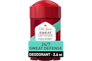 Old Spice Sweat Defense Antiperspirant & Deodorant for Men, 24/7 Ultimate Sweat Protection, Long Lasting Scent, Soft Solid, Pure Sport Scent, 2.6 oz