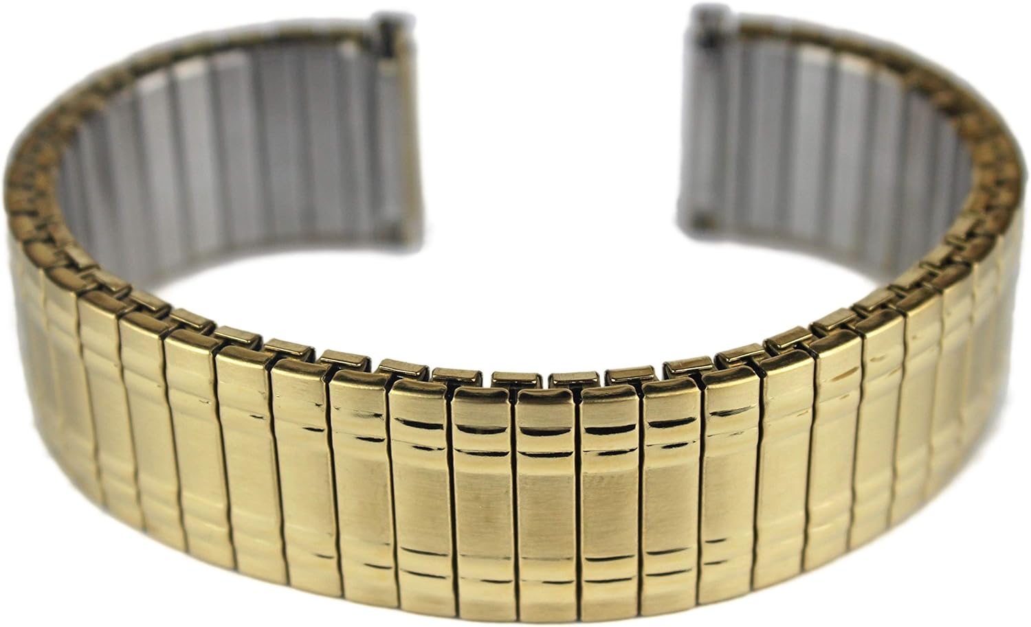 Gold Expanding Stretch Watch Strap Bracelet Metal Stainless Steel