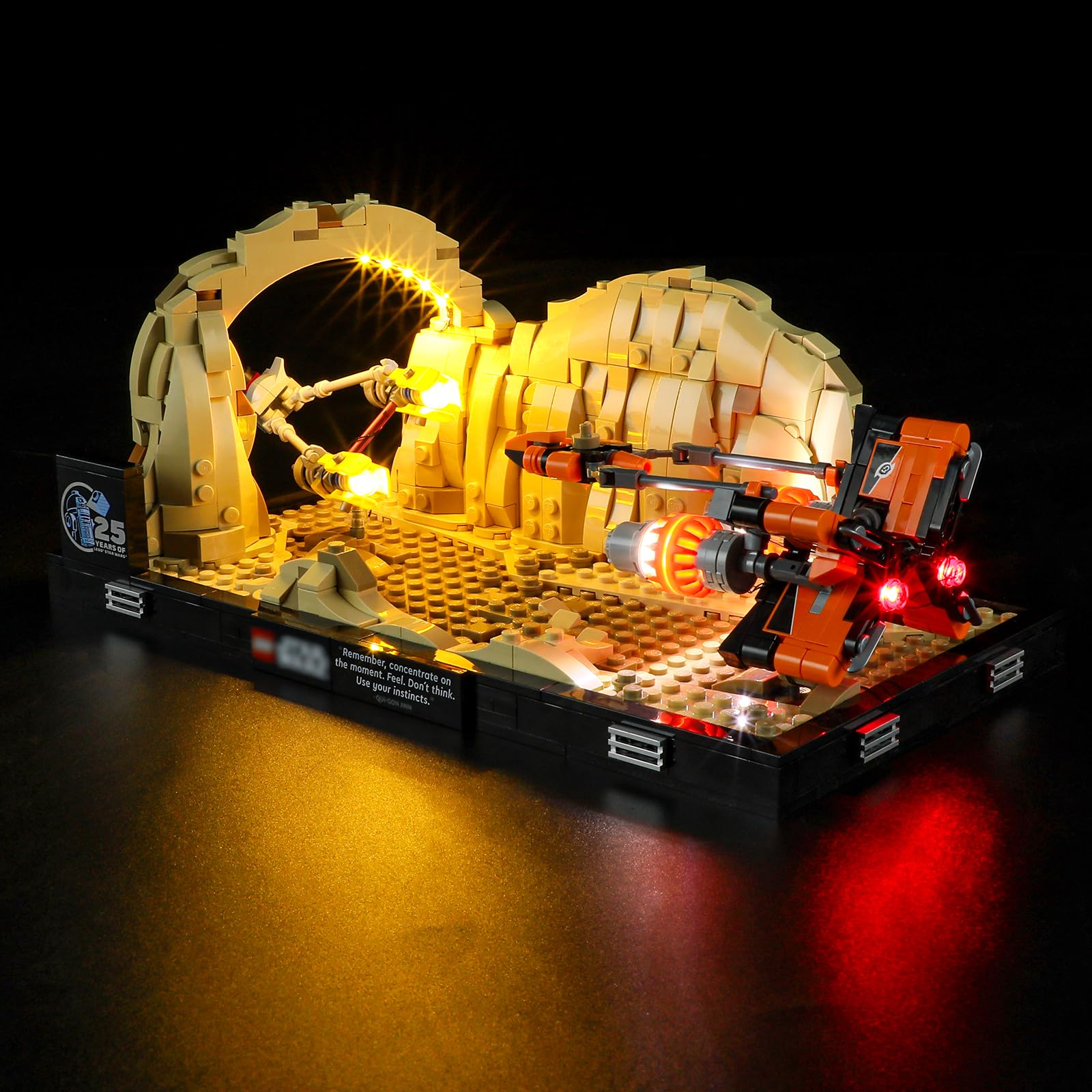 YEABRICKS LED Light for 75380 Star Wars Mos Espa Podrace Diorama Building Blocks Model (Building Set NOT Included)