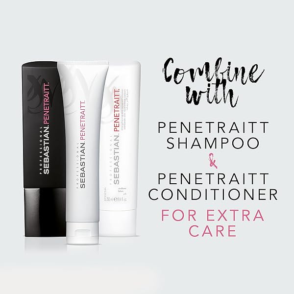 SEBASTIAN PROFESSIONAL PENETRAITT DEEP REPAIR & STRENGTHENING MASQUE | FOR DAMAGED & COLOR TREATED HAIR | 5.1 FL OZ