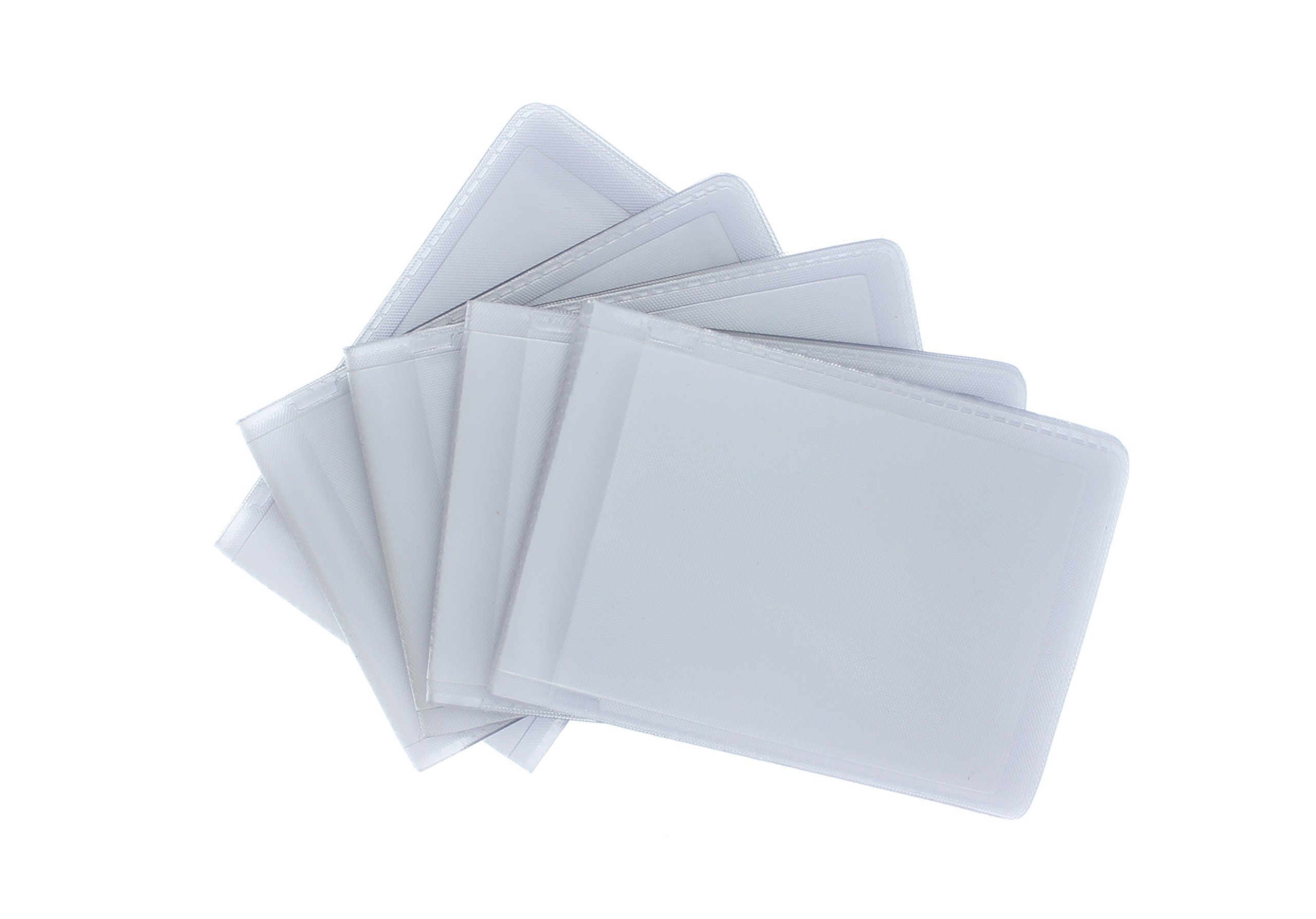 Ashlie Leather Pack of 5 Plastic Credit Card Sleeves Replacement 5013/5016, 5016 Landscape, One Size