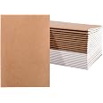 12Pack Kraft Notebooks, A5 Size Blank Paper Sketchbooks Journals In Bulk 30 Sheet 60 Pages 80gsm 8 3x5 5 Inch Kraft Paper Notebooks Set For Students Travelers School Office Brown