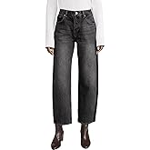 Cicy Bell Womens Wide Leg Jeans Casual Loose High Waisted Color Block Vintage Baggy Denim Pants