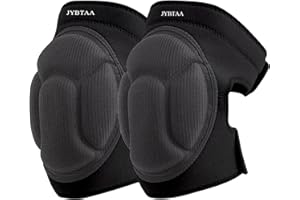 JYBTAA Men/Women Knee Pads For Cleaning, Work, Construction, Floors,With Soft Foam Kneepads Perfect For Gardening and Housework,Painter,Housekeeping,Weeding/Planting,Photographe.Black L (1 Pair)