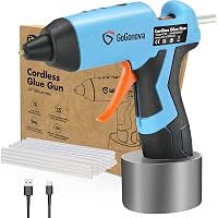 Cordless Hot Glue Gun, GoGonova 15s Fast Preheating Glue Gun, 5000 mAh Li-ion Built-in Battery Hot Melt Glue Gun, Smart…