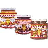 Inca's Food Mixed Sampler - Aji Amarillo, Aji Panca, and Aji Rocoto - (3) 7.5 Oz Jars