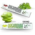 Bashmouth Energy Gum Stick 2 Pack 130 MG Caffeine Per Piece- Spearmint & Poppy's Sour Apple Flavor, All-Natural Energy Boost, Fresh Breath, No Dyes, No Aspartame