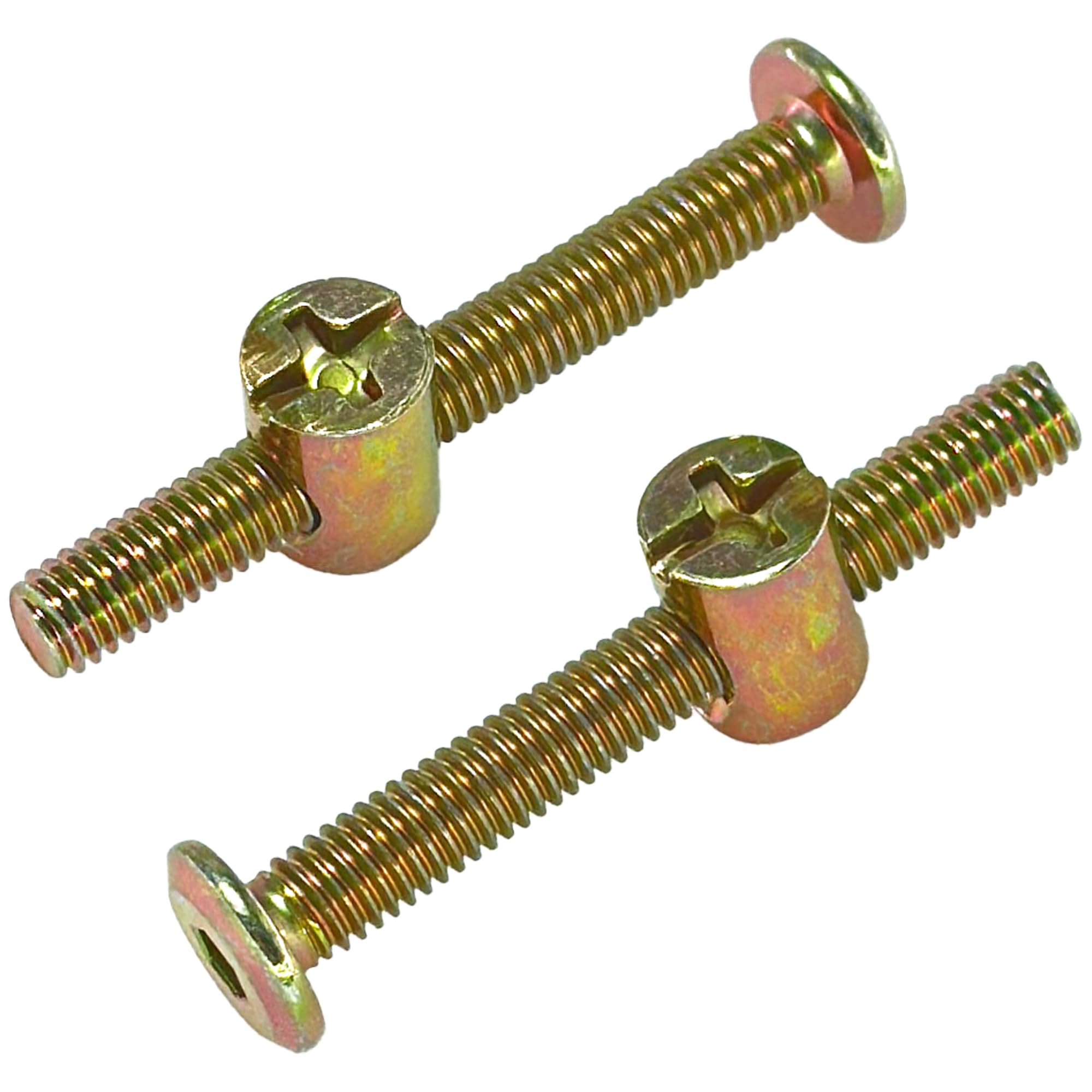10-Set M6 Furniture Bolt and Nut Kit, Hex Socket Bed Bolts, Screws, and Nuts (50mm) — image 1