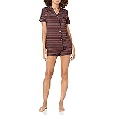 Cosabella Women's Bella Printed Short Sleeve Top & Boxer Pajama Set