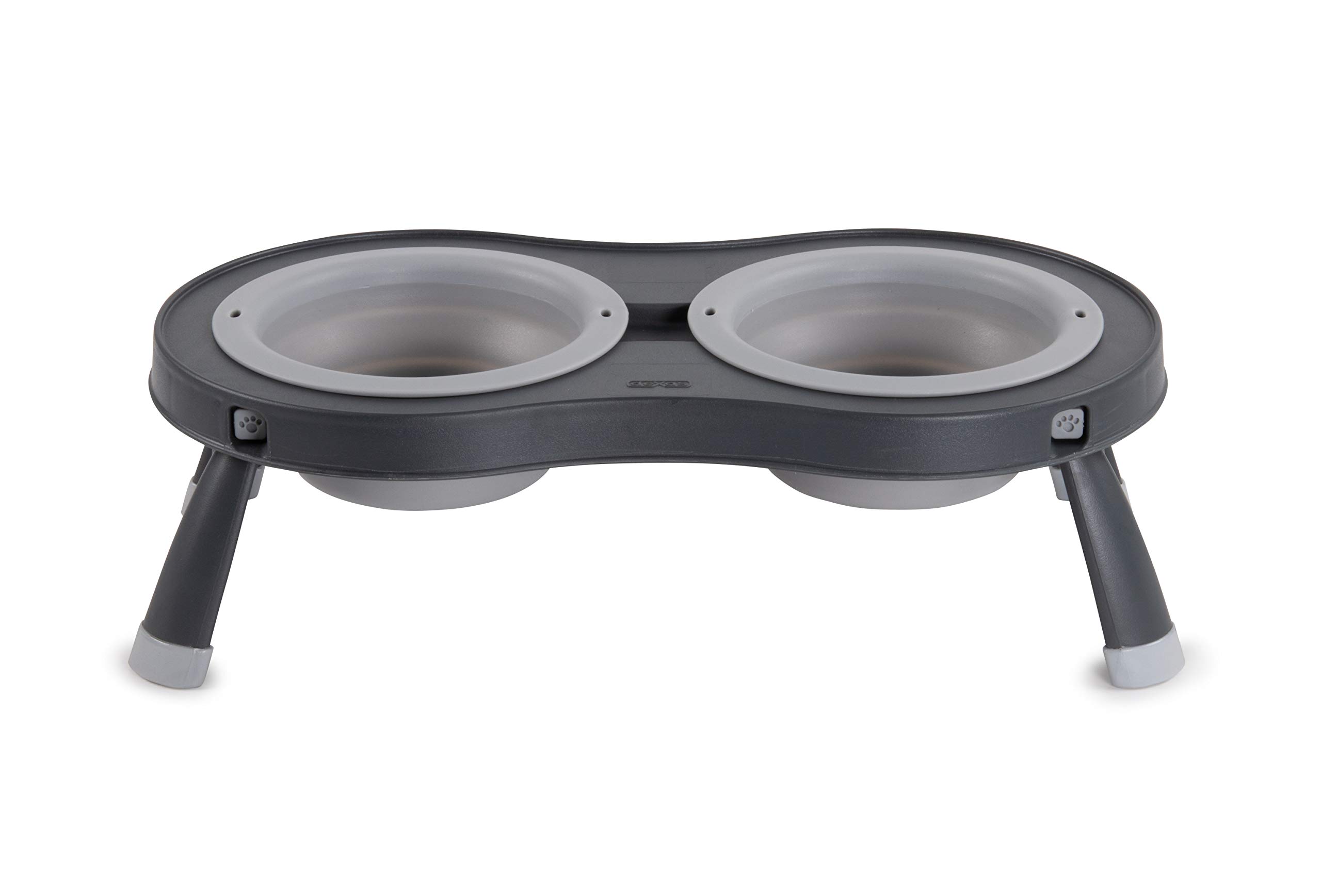 Dexas Double Elevated Feeder Small Light Grey