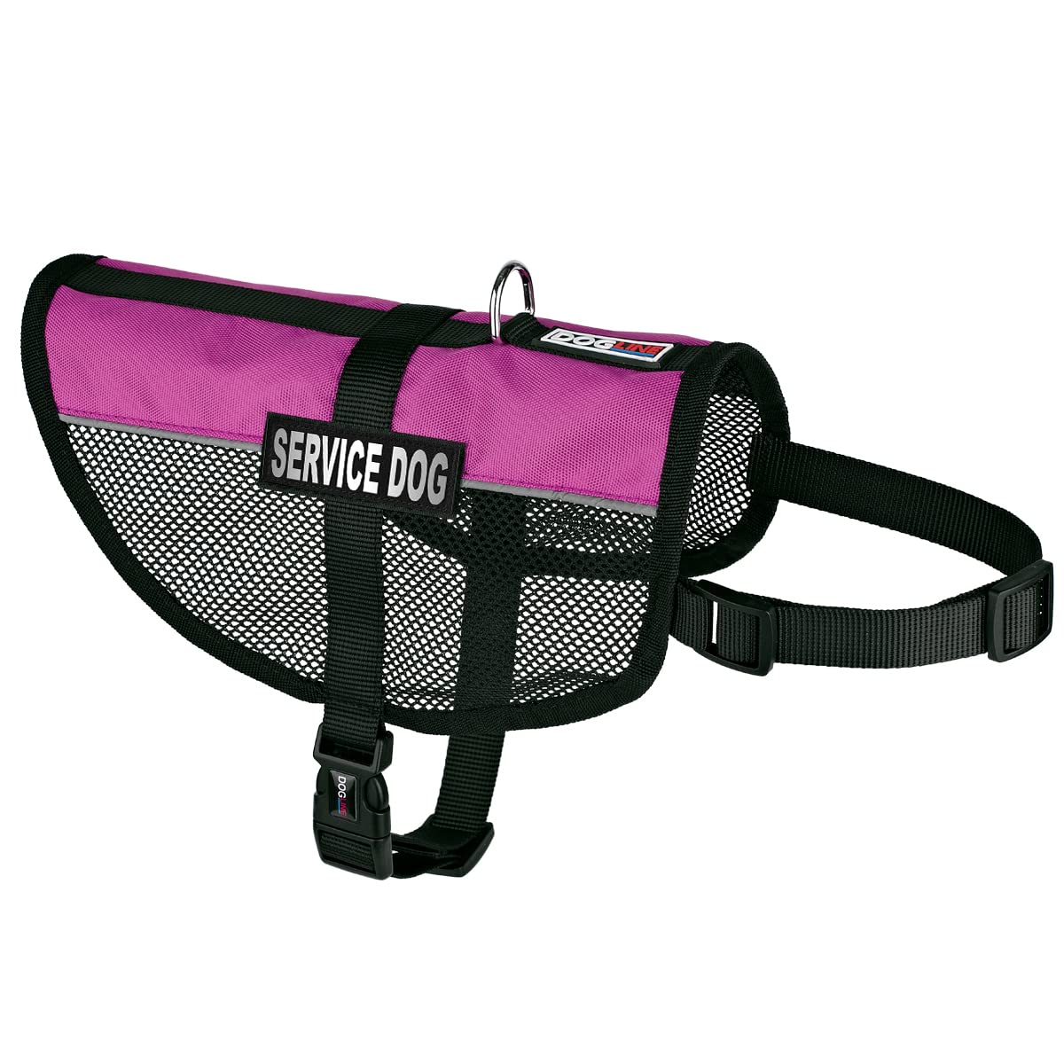Dogline Service Dog Vest, 13 by 16-Inch, Pink โ image 1