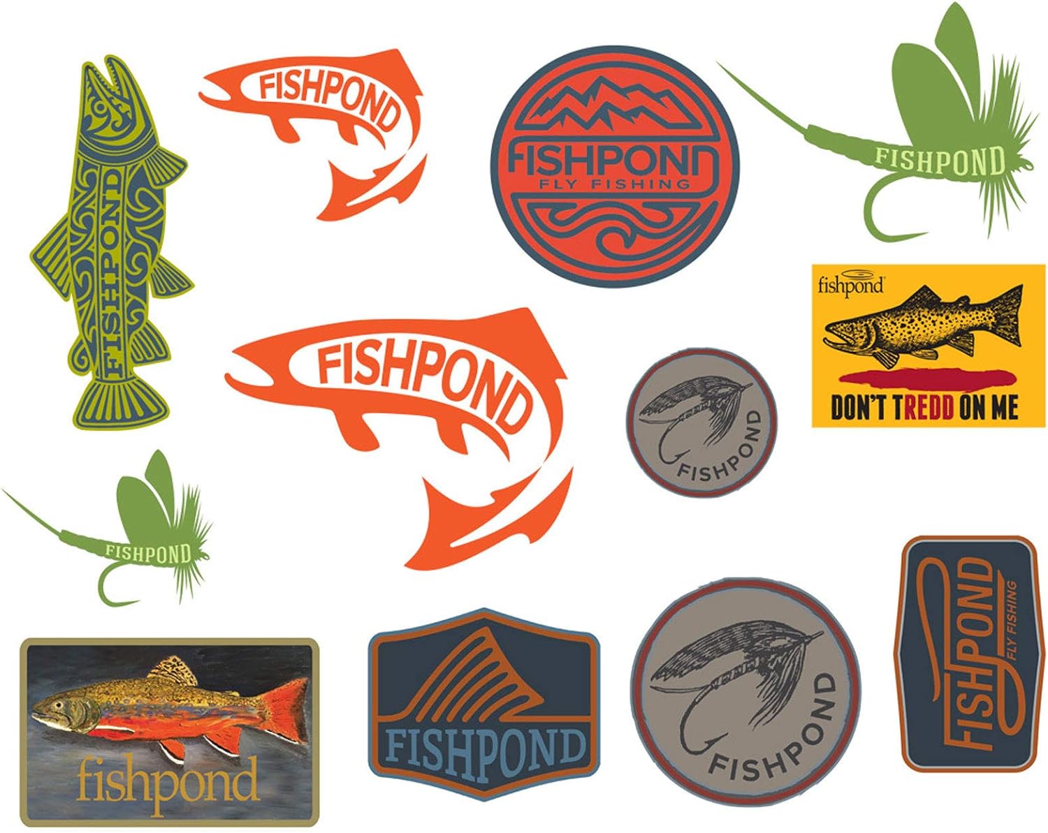 Amazon Com Fishpond Freshwater Sticker Bundle Arts Crafts Sewing