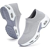 DimaiGlobal Women's Walking Shoes Sock Sneakers Slip On Comfort Mesh Fashion Cushion Lady Girls Modern Jazz Dance Easy Shoes Wedge Platform Loafers