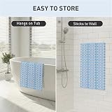 XIYUNTE Bath Mat 90x40cm Non Slip Cut to Size Anti Mould Blue view 8