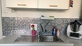 Tile Style Decals 72x 15cm Victorian Mosaic Tile Stickers Kitchen Bathroom Peel view 3