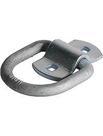DC Cargo Mall FOUR 1/2" D Ring Tie-Down Anchors with Bolt-on Clip, Secure Cargo Tiedowns with Heavy Duty Silver Steel D-Rings