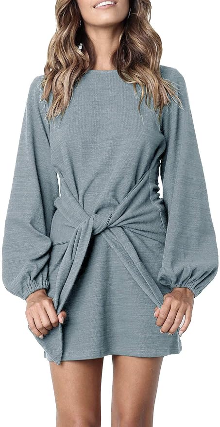 R. Vivimos Tie Waist Dress - Thanksgiving Fall Outfit