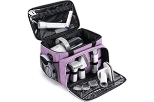 BABEYER Dog Grooming Vacuum Bag, Pet Grooming Kit Bag Perfect for Dog Hair Vacuum & Grooming Tool Kit Accessories- Purple