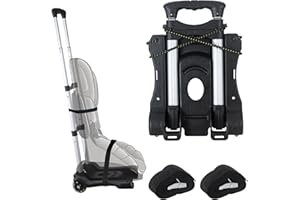 ANZHIRUOSU Car Seat Travel Cart Ultimate Car Seat Carrier for Airport Convenient Car Seat Dolly for Easy Transportation of Car Seats Pet Bags Heavy Backpacks and Bulky Luggage with Wheels for Seamless Travel
