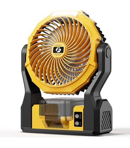 Amazon.com: Battery Operated Fan for Dewalt 20V Max Battery, 5.7m