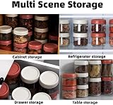 Eidoct 3-Pack 10oz Glass Jar with Leakproof Screw Lid - Multi-Colored view 7